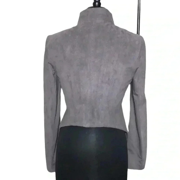 BCBGMaxazria Misty Morning Poly Moto Jacket Size S - Picture 4 of 9